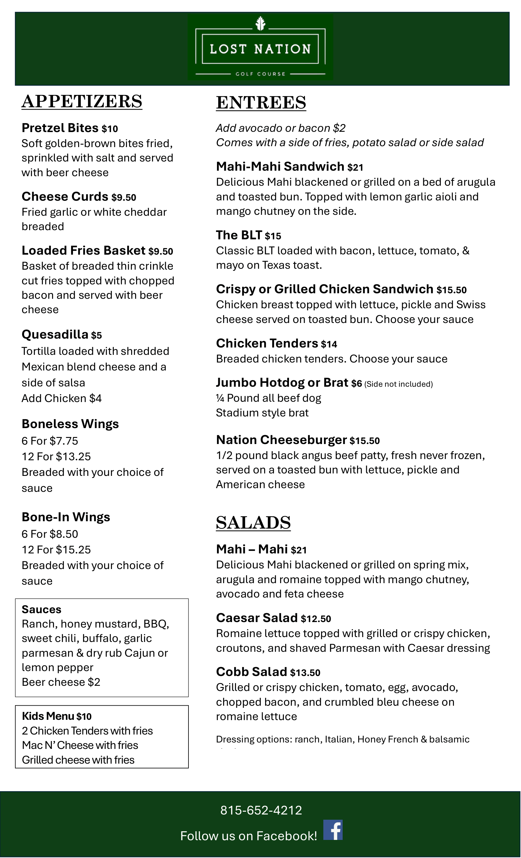 2026 Menu Legal - Mahi